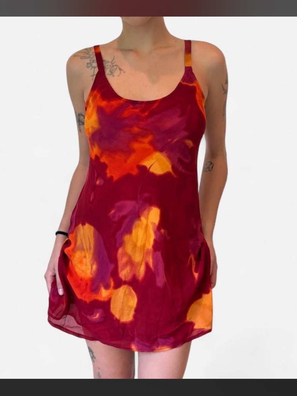 Vintage Abstract Floral Mini Dress <3